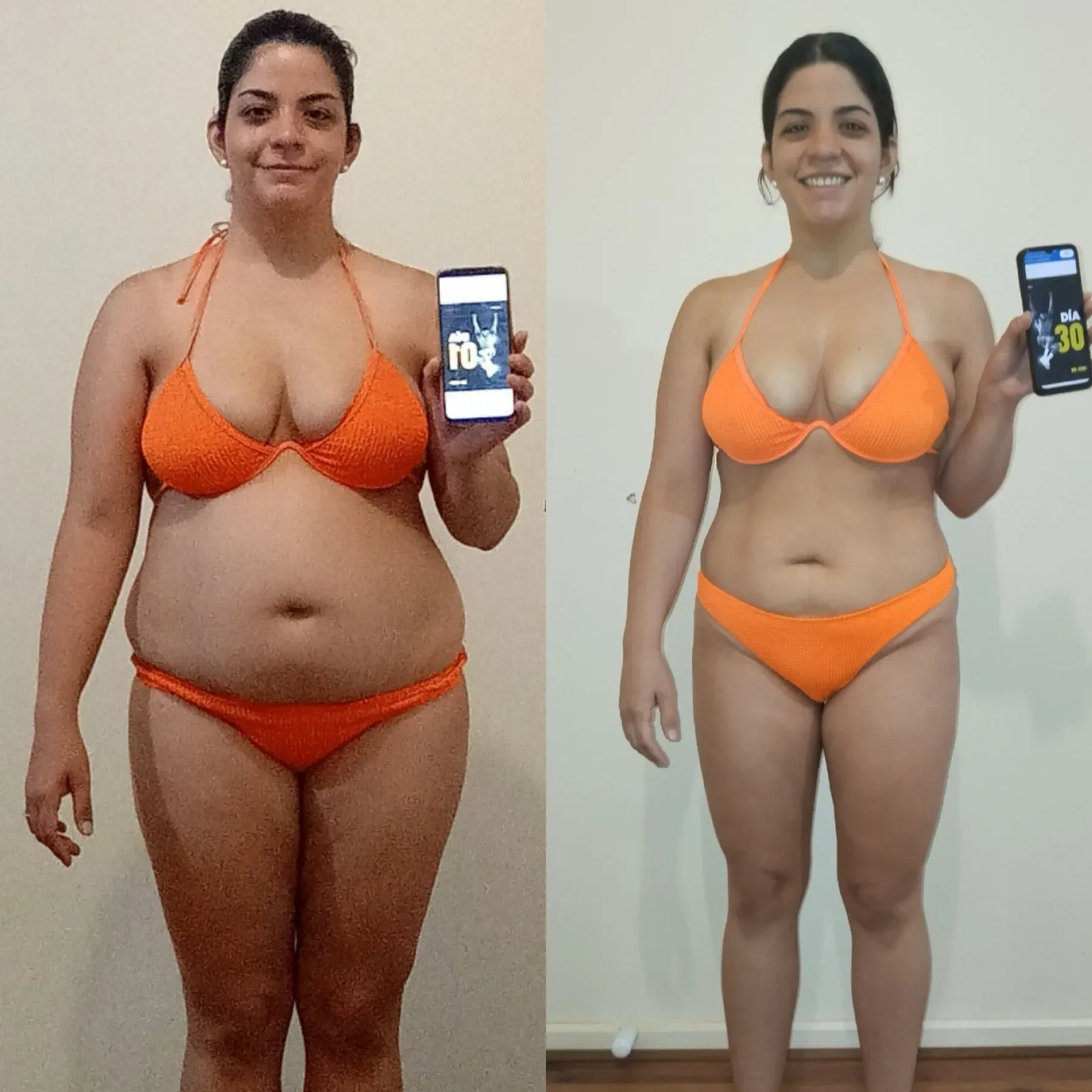 Transformación antes y después
