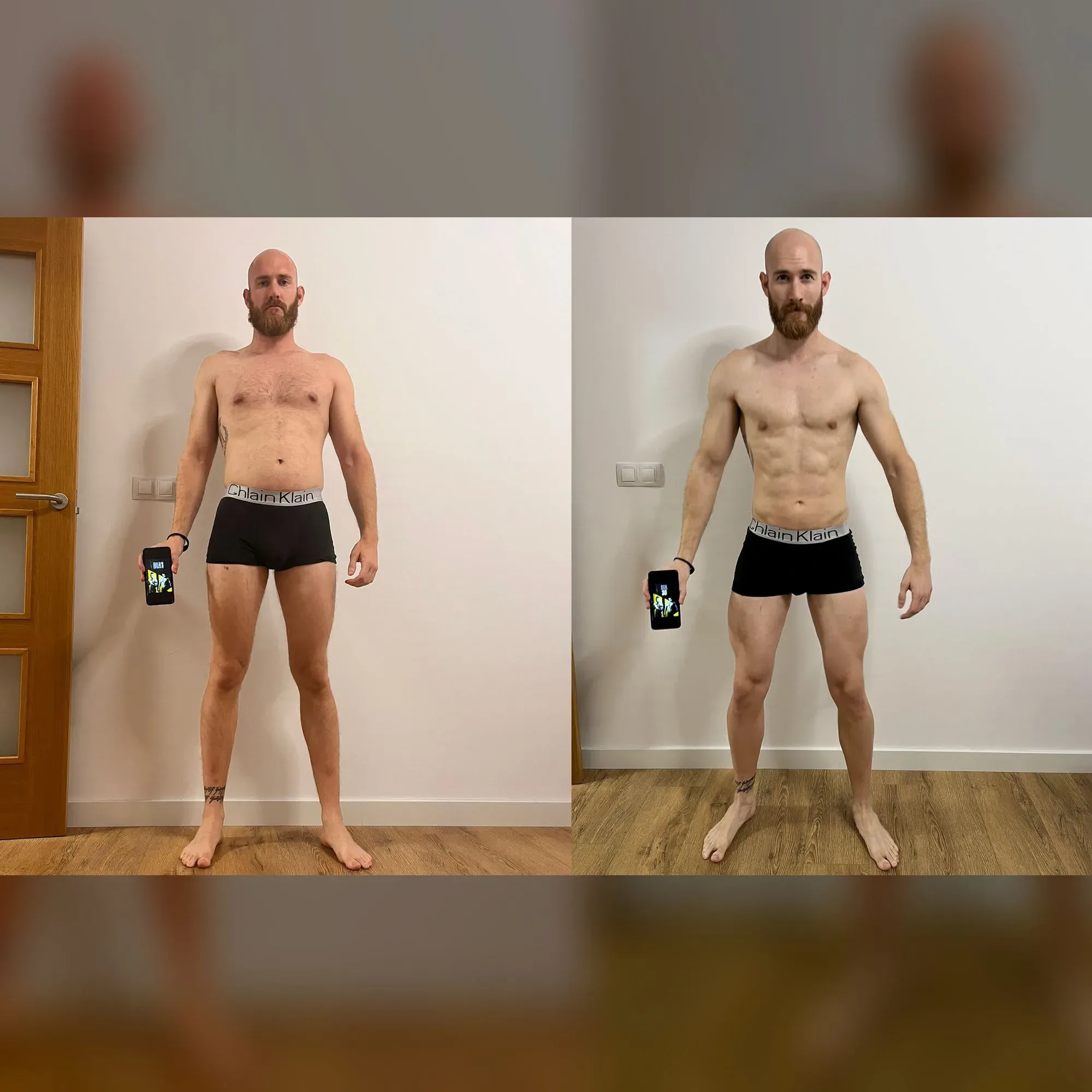 Transformación antes y después