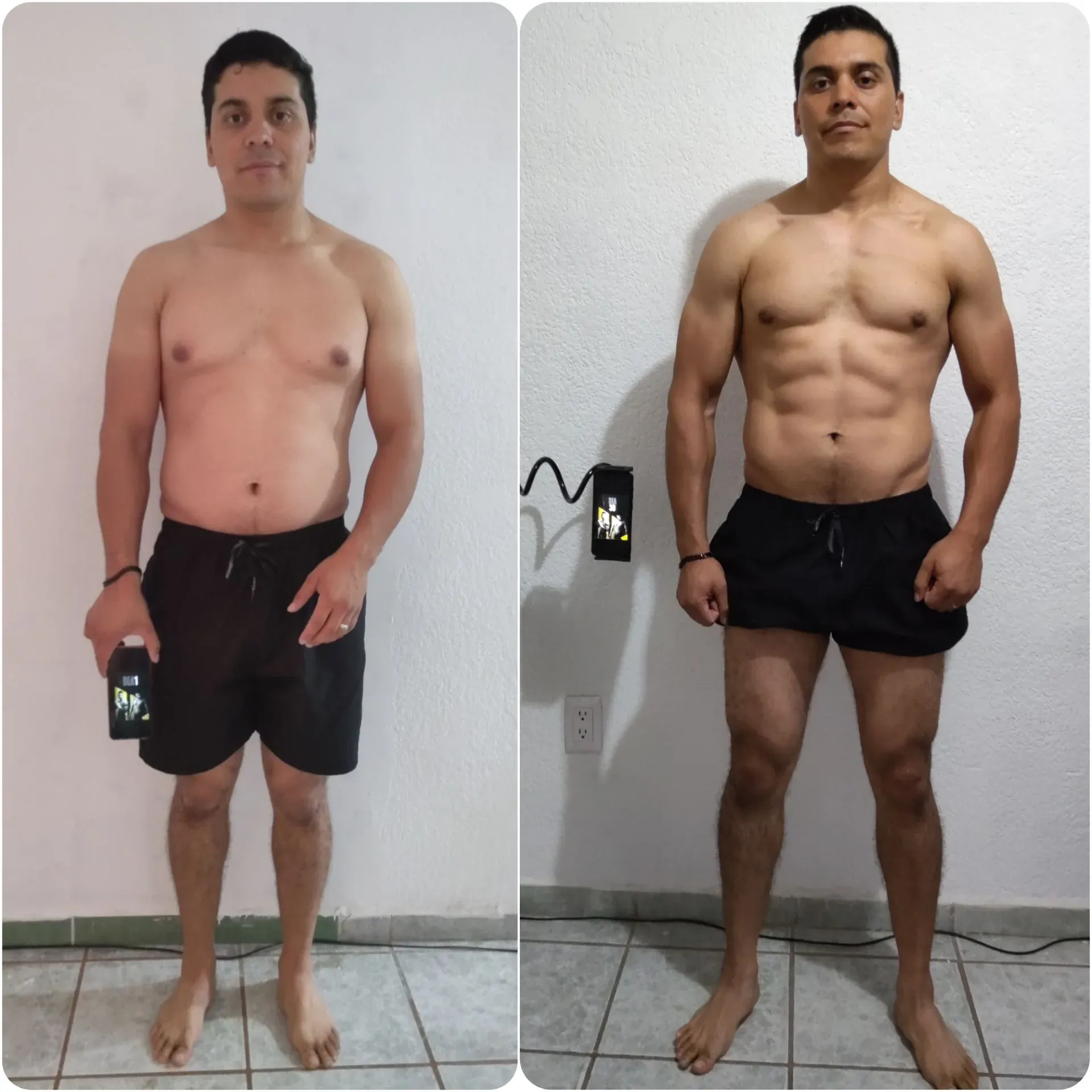 Transformación antes y después